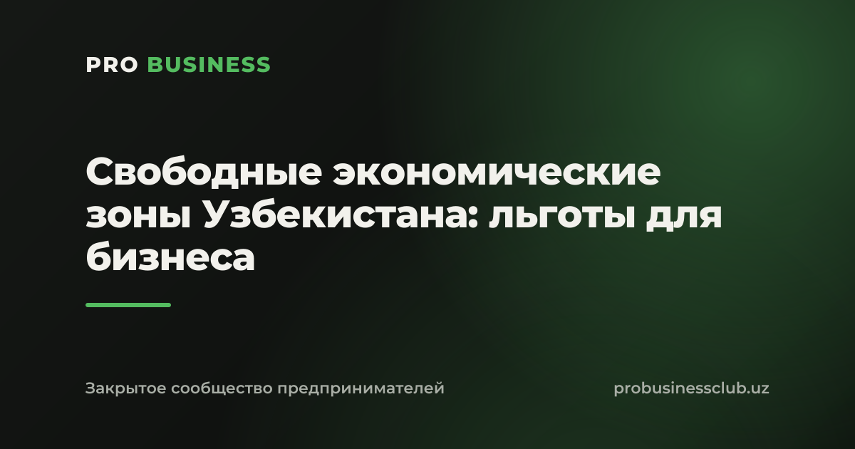 Свободные экономические зоны Узбекистана: льготы для бизнеса